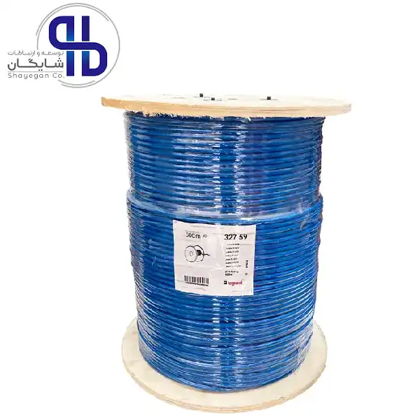 کابل شبکه لگراند Cat6 SFTP روکش PVC حلقه 500 متری تست فلوک پرمننت