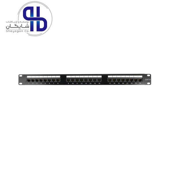 پچ پنل لگراند 24 پورت Cat6 UTP loaded - تصویر 2