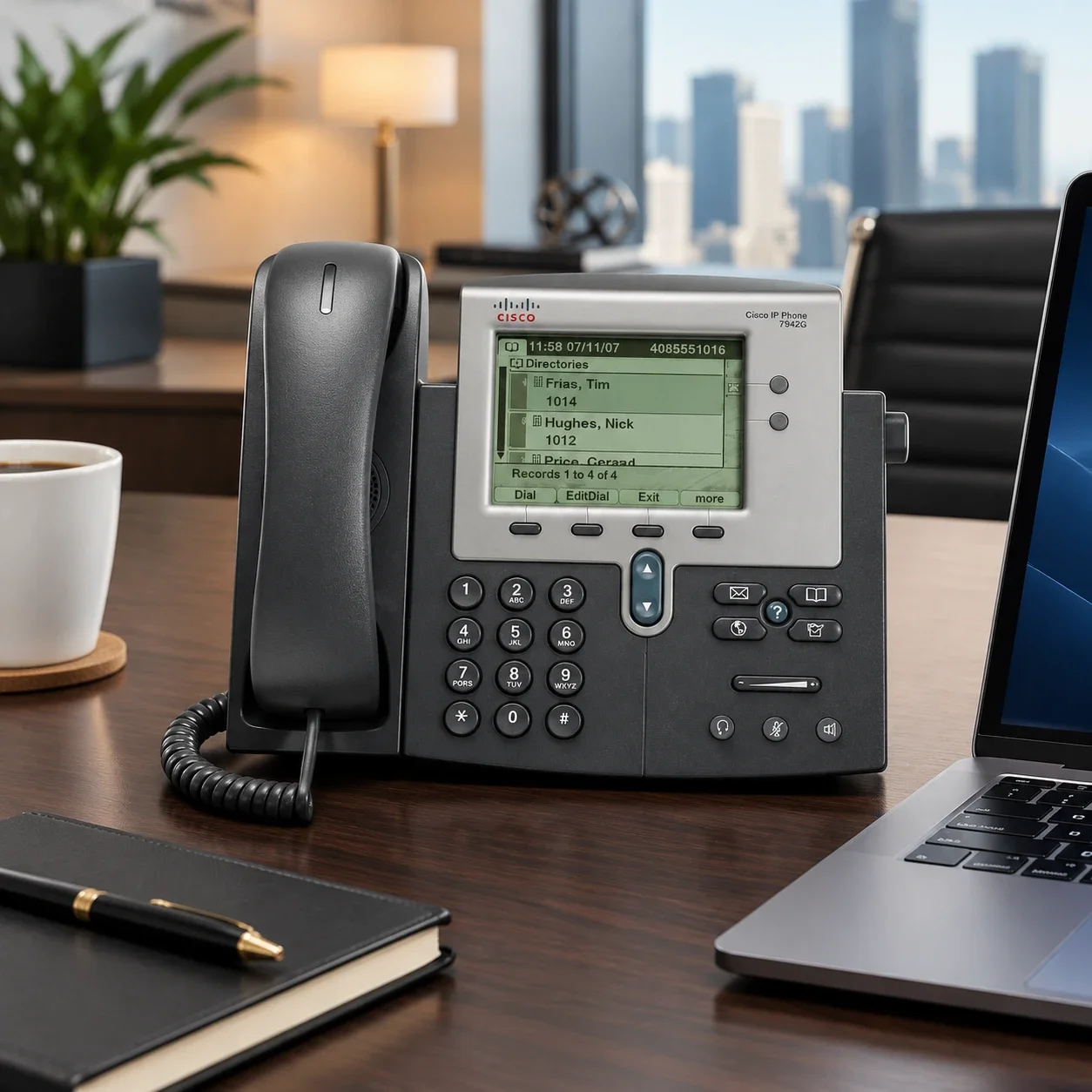 تلفن تحت شبکه سیسکو Cisco 7942G IP Phone