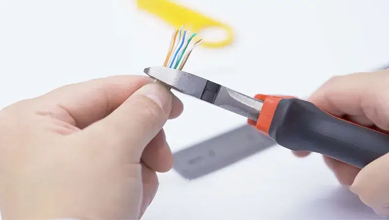 سوکت زدن کابل شبکه کراس
