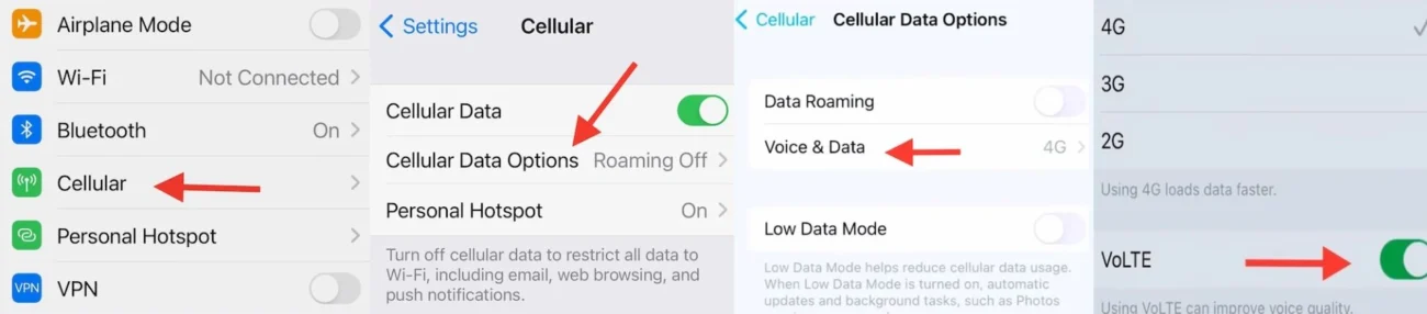 چگونه VoLTE را روی گوشی فعال کنیم؟