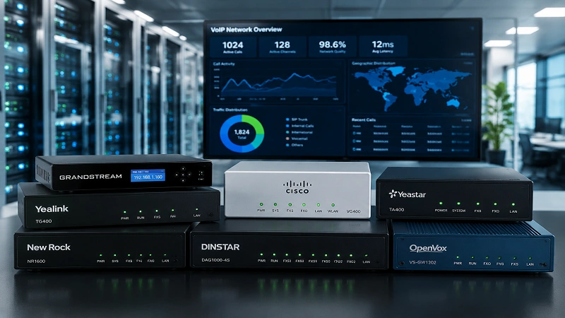 مقایسه بهترین برندهای گیت وی VoIP