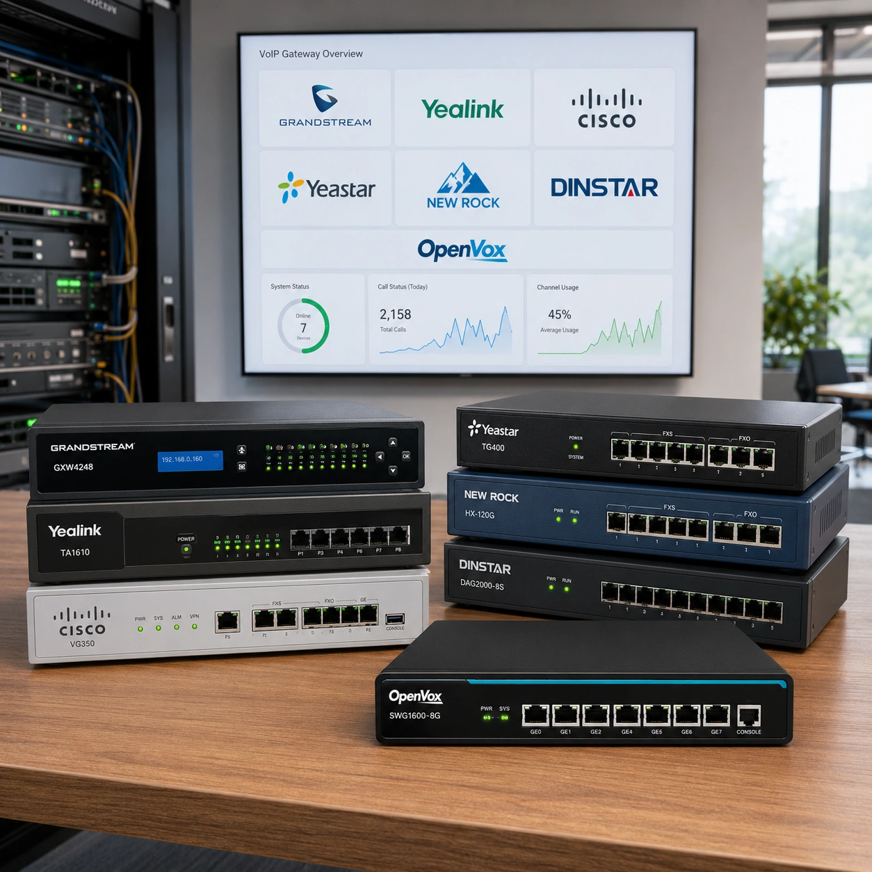 مقایسه بهترین برندهای گیت وی VoIP