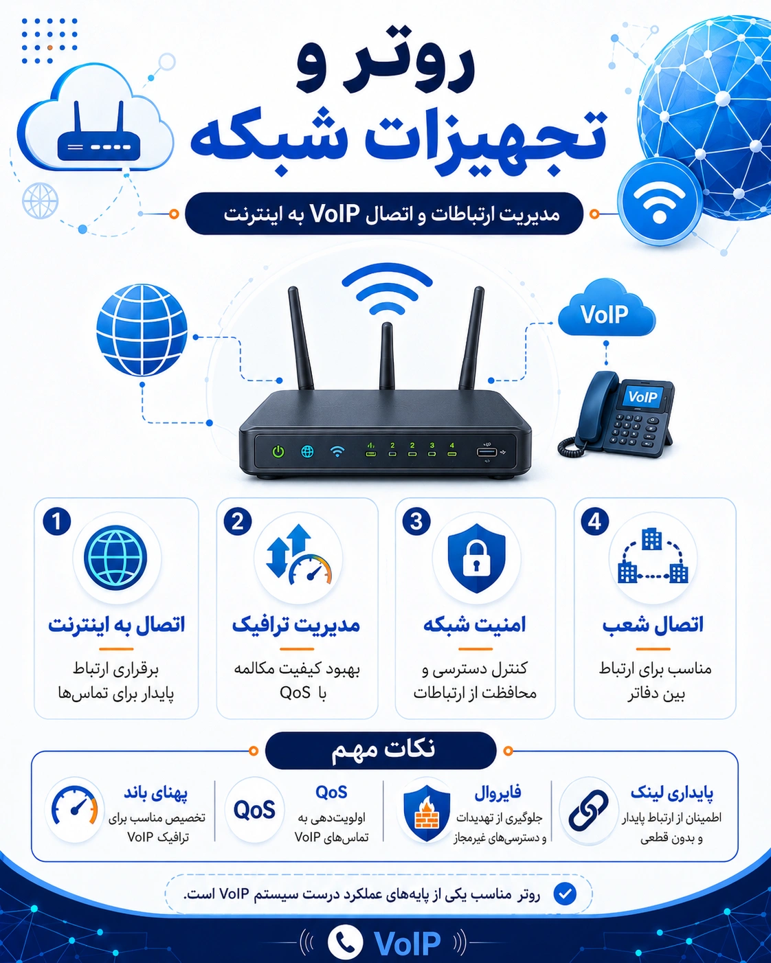 برای راهاندازی سیستم VoIP به چه تجهیزاتی نیاز داریم؟