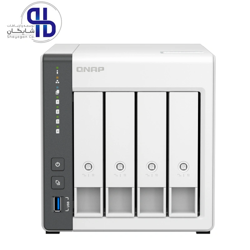 ذخیره ساز تحت شبکه کیونپ QNAP TS-433 4GB ظرفیت 4 گیگابایت