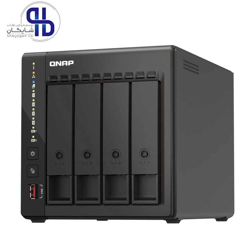 ذخیره ساز تحت شبکه کیونپ QNAP TS-453E 8GB ظرفیت 8 گیگابایت
