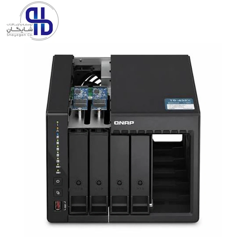 ذخیره ساز تحت شبکه کیونپ QNAP TS-453E 8GB ظرفیت 8 گیگابایت