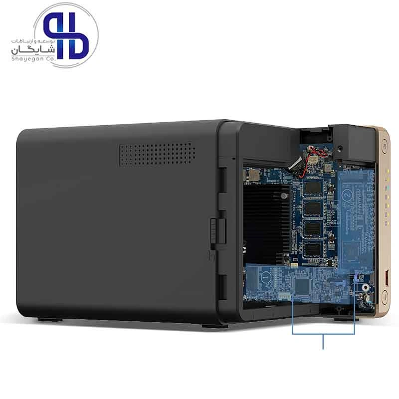 ذخیره ساز تحت شبکه کیونپ QNAP TS-464 8GB ظرفیت 8 گیگابایت