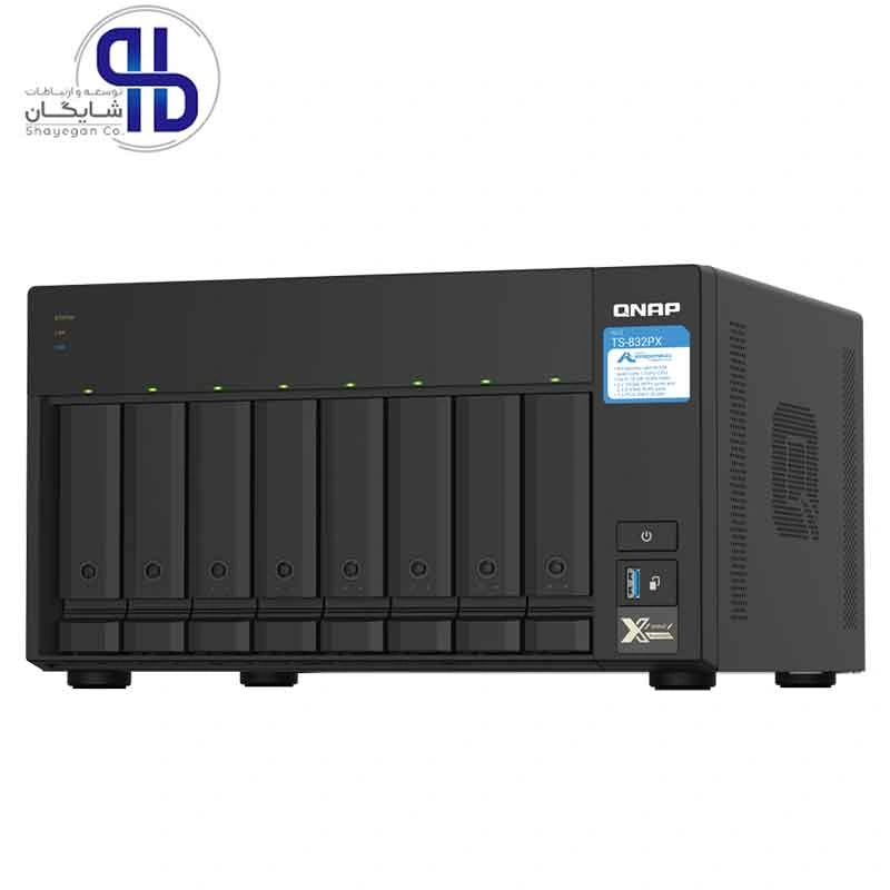 ذخیره ساز تحت شبکه کیونپ QNAP TS-873A 8GB ظرفیت 8 گیگابایت