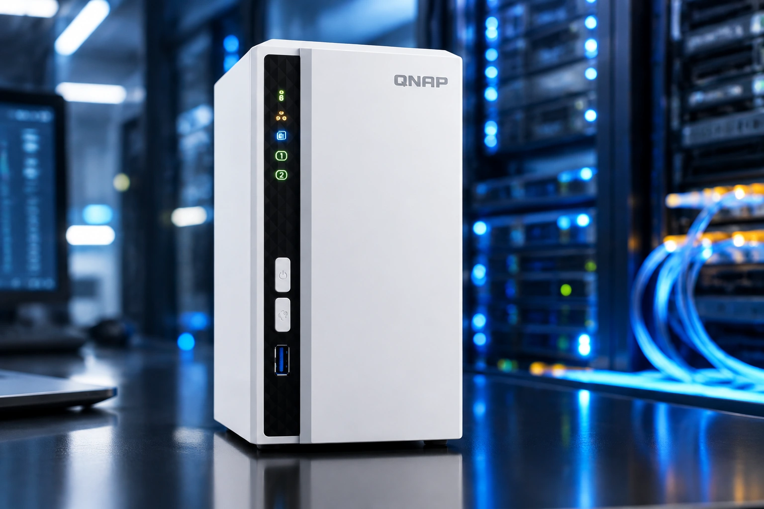 ذخیره ساز تحت شبکه کیونپ QNAP TS-233 2GB ظرفیت 2 گیگابایت