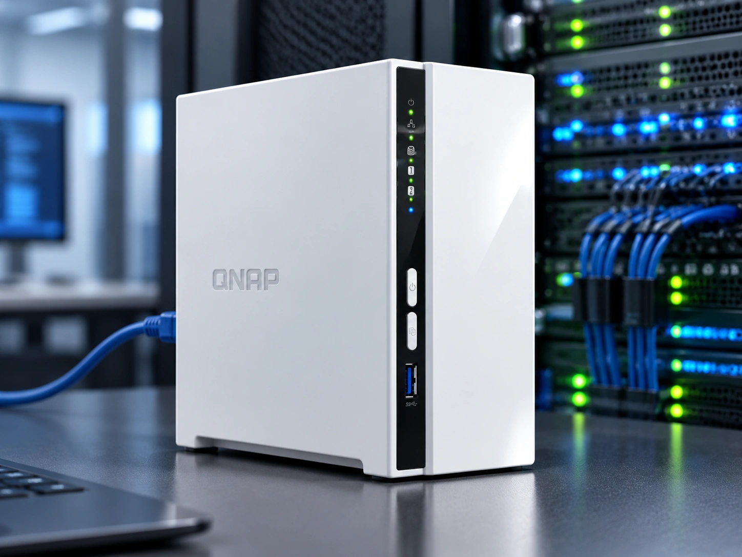 ذخیره ساز تحت شبکه کیونپ QNAP TS-233 2GB ظرفیت 2 گیگابایت