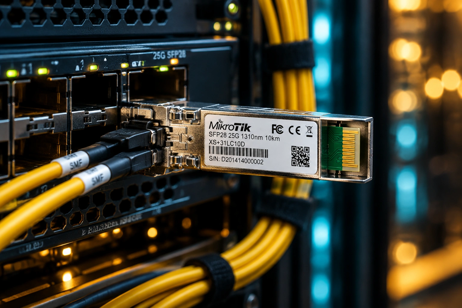 ماژول فیبر نوری میکروتیک Mikrotik XS+31LC10D