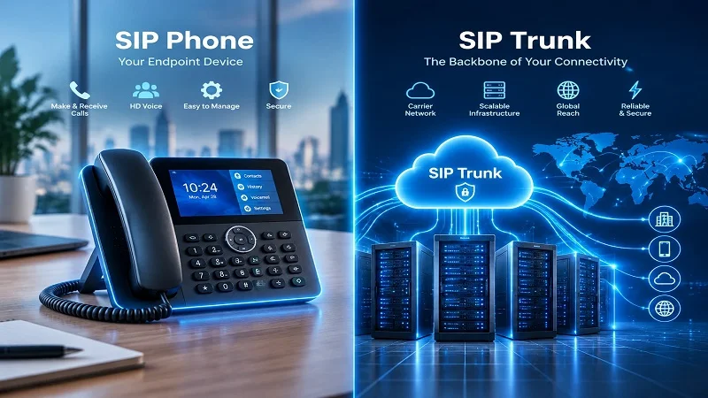 SIP Phone یا SIP Trunk؟ کدام چه کاربردی دارد؟